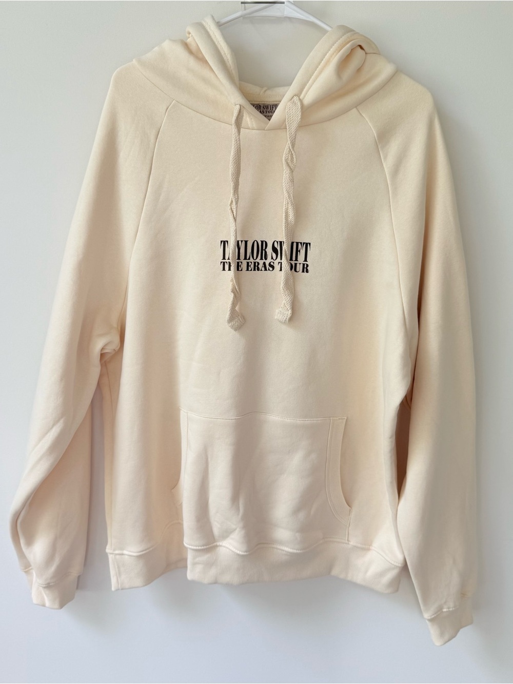Taylor Swift The Eras Tour Cream Hooded Sweatshirt size large